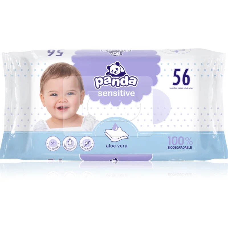 BELLA Baby Happy Panda vlhčené ubrousky pro děti 56 ks