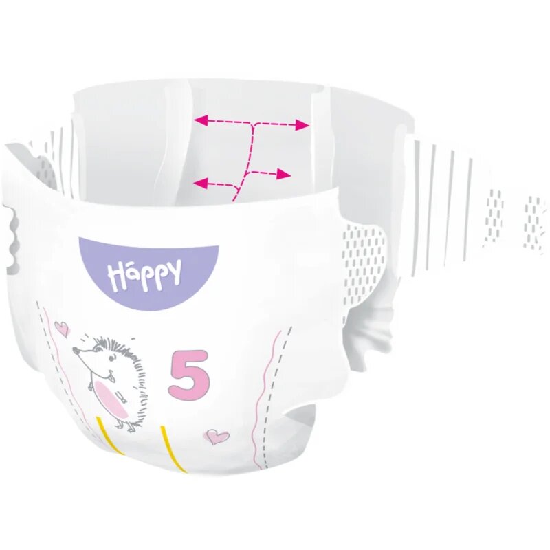 BELLA Baby Happy Soft&Delicate jednorázové pleny s kanálky Junior 11-18 kg 38 ks