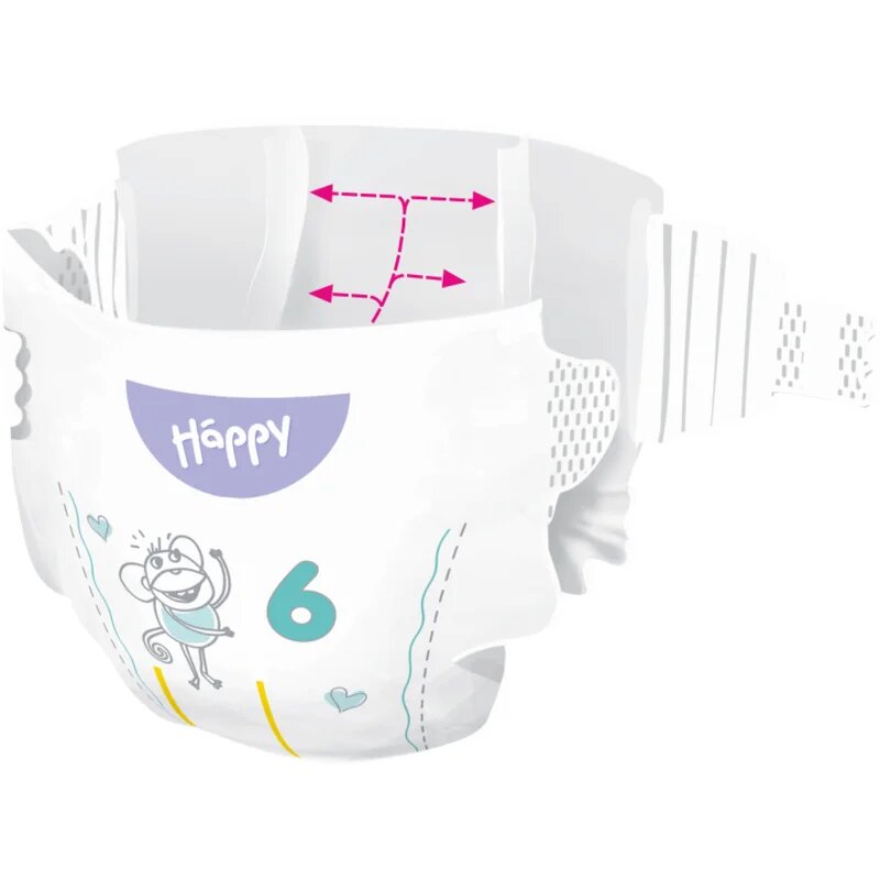 BELLA Baby Happy Soft&Delicate jednorázové pleny s kanálky Junior Extra 15+ kg 34 ks