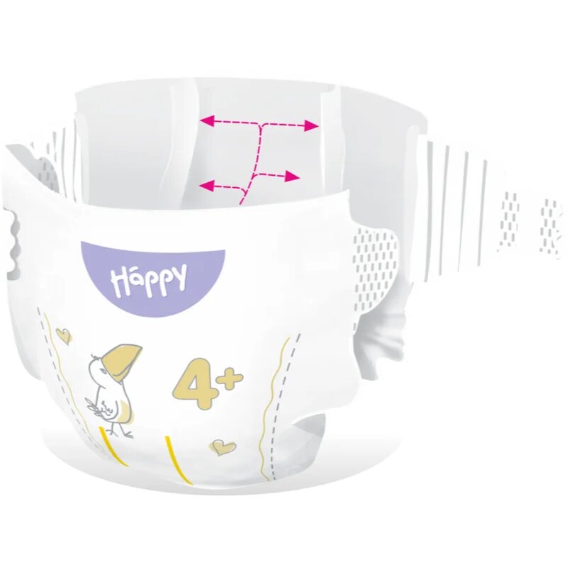 BELLA Baby Happy Soft&Delicate jednorázové pleny s kanálky Maxi Plus 9-15 kg 40 ks