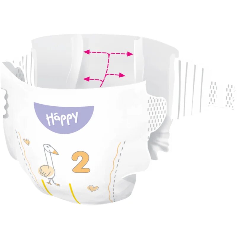 BELLA Baby Happy Soft&Delicate jednorázové pleny s kanálky Mini 3-6 kg 78 ks