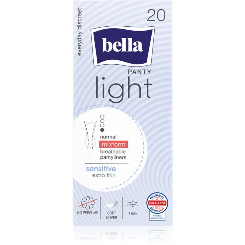 BELLA Panty Light Sensitive slipové vložky 20 ks