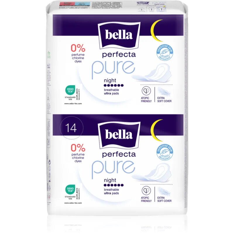 BELLA Perfecta Pure Night ultratenké menstruační vložky 14 ks