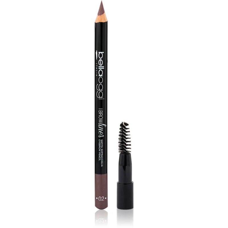 bellaoggi I Brow Liner tužka na obočí s kartáčkem odstín Brown 1.1 g