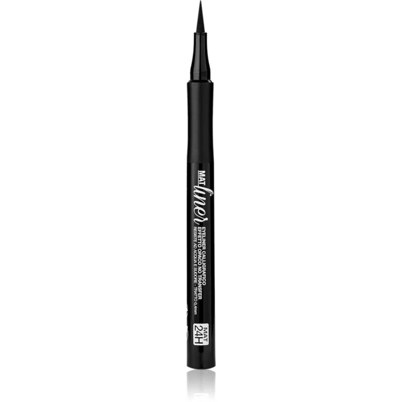 bellaoggi Mat Liner linka na oči ve fixu s matným efektem odstín Velvety Black 1.2 ml