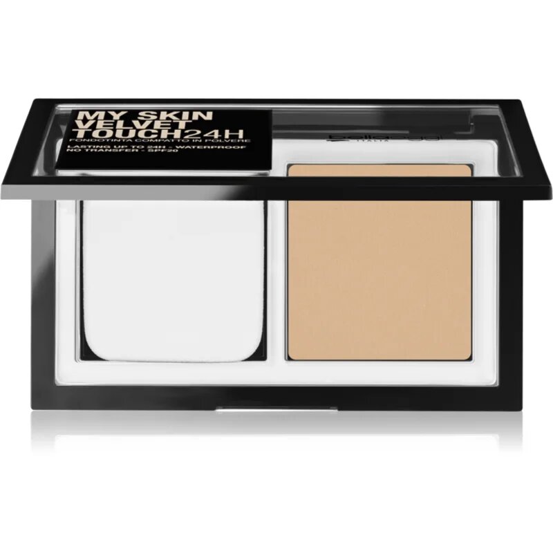 bellaoggi My Skin Velvet Touch 24H kompaktní pudrový make-up SPF 20 odstín 15W Golden Beige 9 g