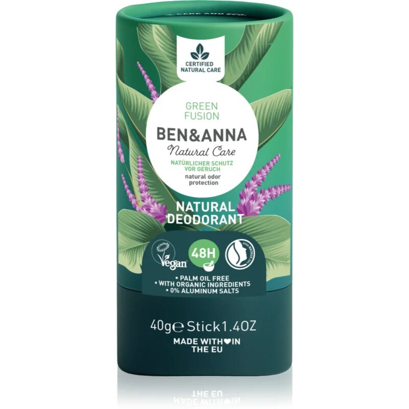 BEN&ANNA Natural Deodorant Green Fusion tuhý deodorant 40 g