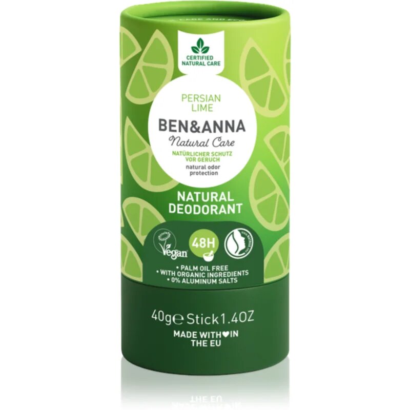 BEN&ANNA Natural Deodorant Persian Lime tuhý deodorant 40 g