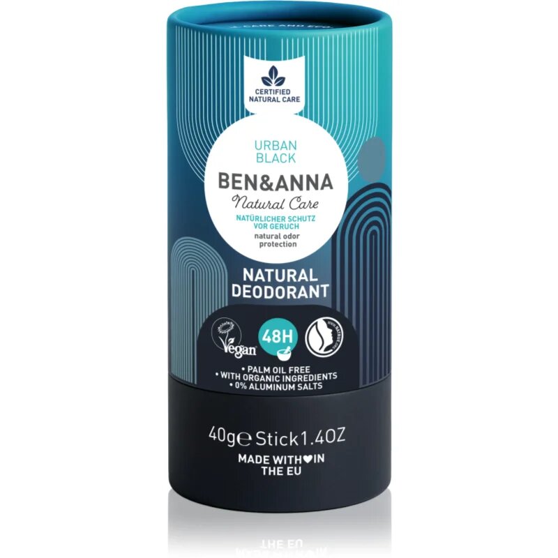 BEN&ANNA Natural Deodorant Urban Black tuhý deodorant 40 g