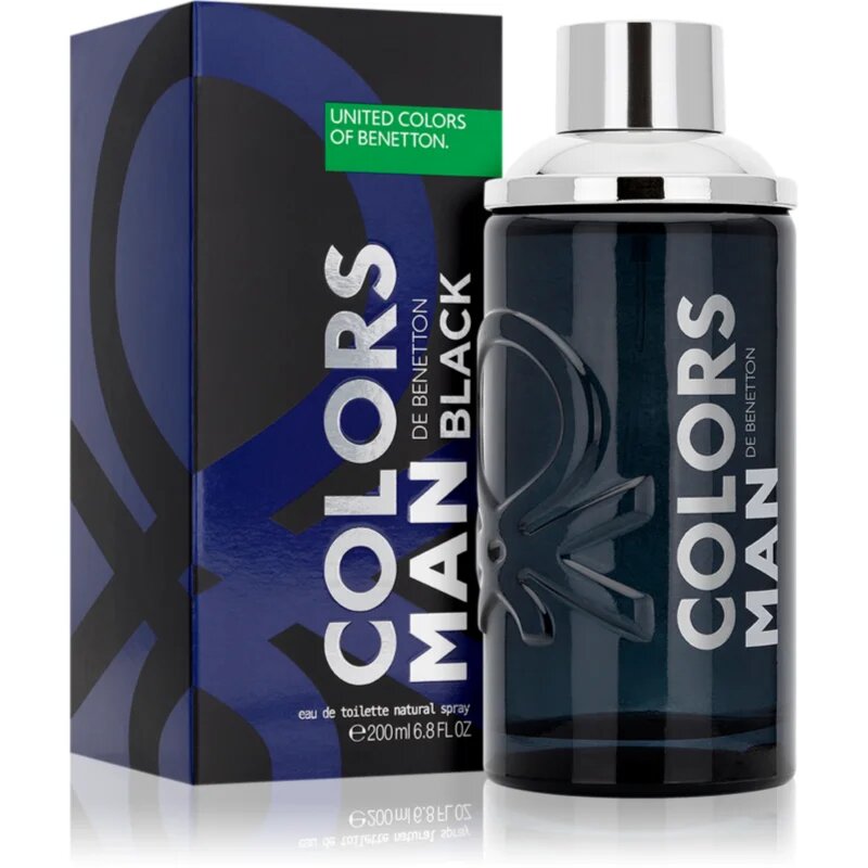 Benetton Colors de Man Black toaletní voda pro muže 200 ml