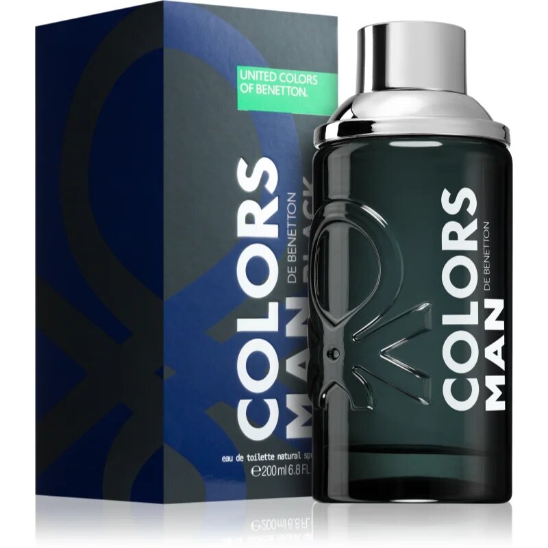Benetton Colors de Man Black toaletní voda pro muže 200 ml