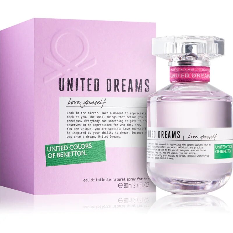 Benetton United Dreams for her Love Yourself toaletní voda pro ženy 80 ml