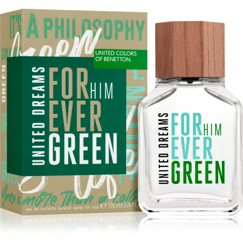Benetton United Dreams for him Forever Green toaletní voda pro muže 100 ml