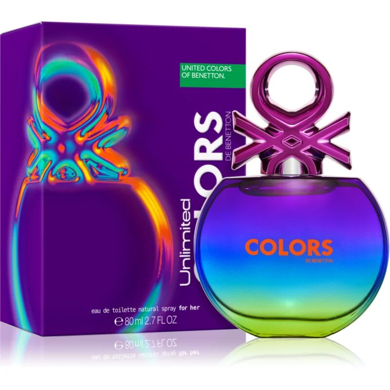 Benetton Unlimited Colors de toaletní voda pro ženy 80 ml