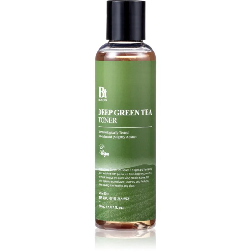 Benton Deep Green Tea hydratační pleťové tonikum se zeleným čajem 150 ml