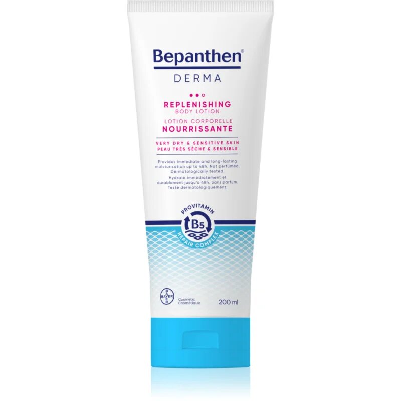Bepanthen DERMA Replenishing Body Lotion pečující tělové mléko pro regeneraci pokožky 200 ml