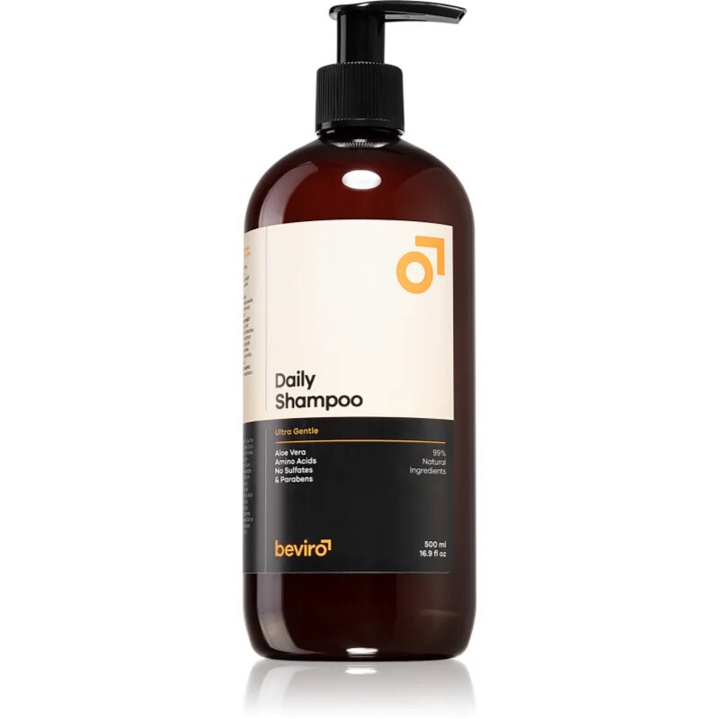 Beviro Daily Shampoo Ultra Gentle šampon pro muže s aloe vera Ultra Gentle 500 ml