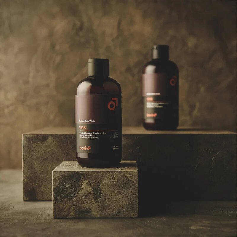 Beviro Natural Body Wash 1918 sprchový gel pro muže 250 ml