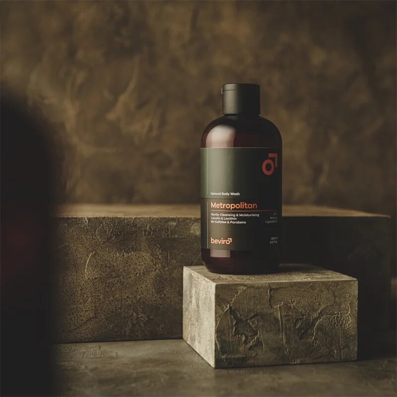 Beviro Natural Body Wash Metropolitan sprchový gel pro muže 250 ml