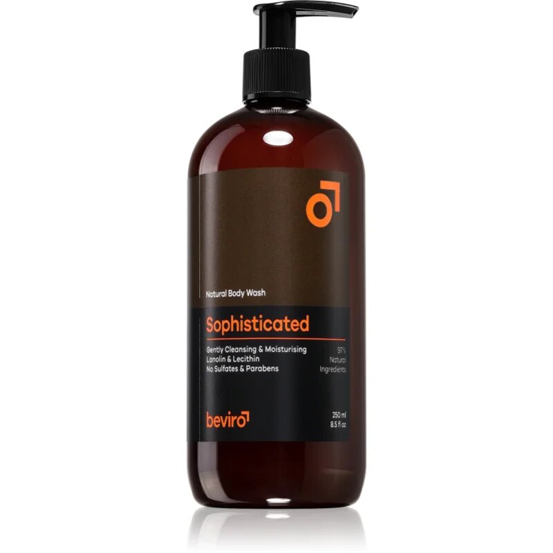 Beviro Natural Body Wash Sophisticated sprchový gel pro muže 250 ml