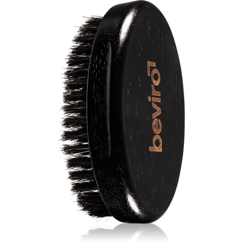 Beviro Wood Beard Brush kartáč na vousy (s kančími štětinami)