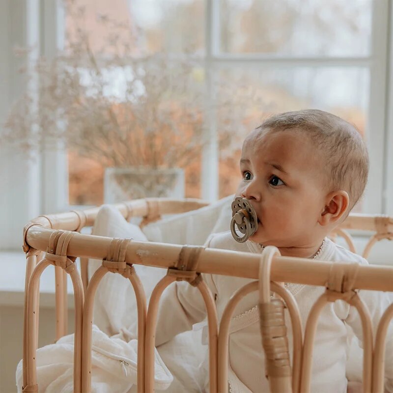 BIBS Boheme Natural Rubber Size 1: 0+ months dudlík Vanilla / Dark Oak 2 ks