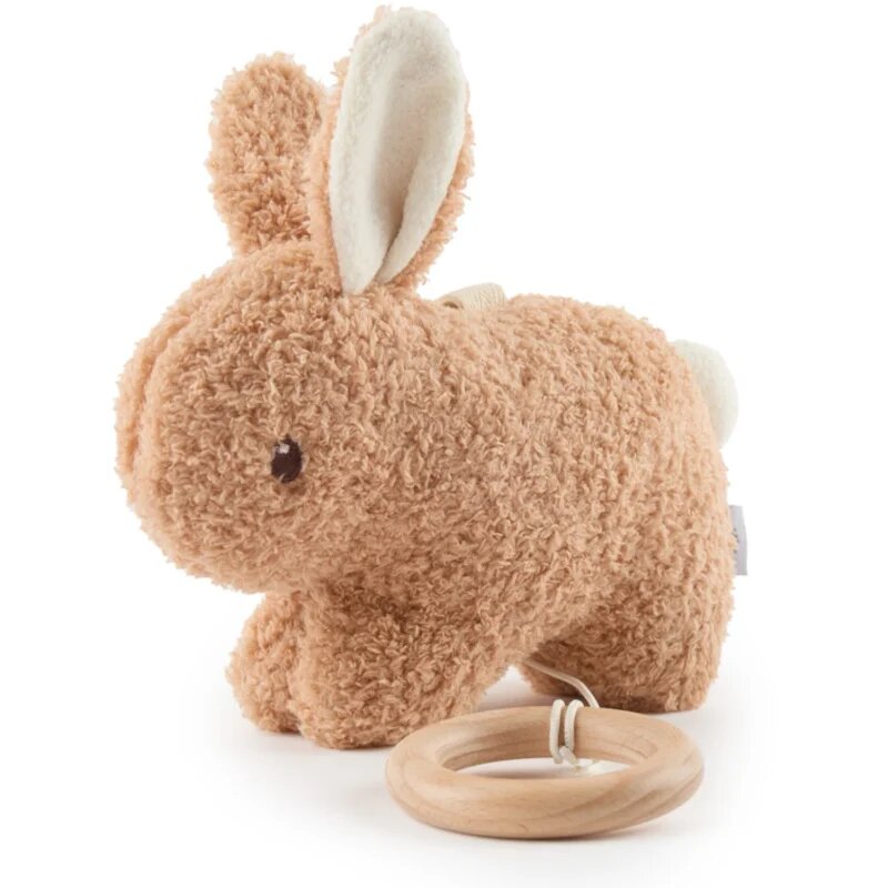Bieco Musical Toy Bunny Fine kontrastní závěsná hračka s melodií 1 ks