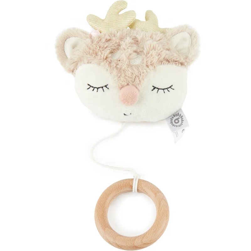 Bieco Musical Toy Fawn Ella kontrastní závěsná hračka s melodií 0 m+ 1 ks