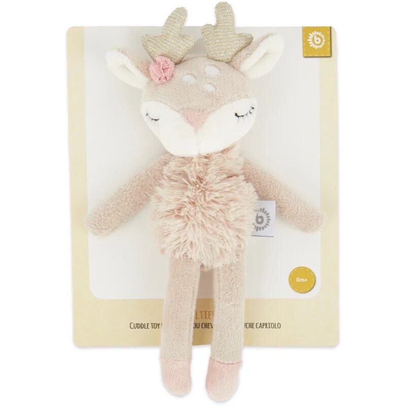 Bieco Toy with Rattle Fawn Ella plyšová hračka s chrastítkem 0 m+ 1 ks