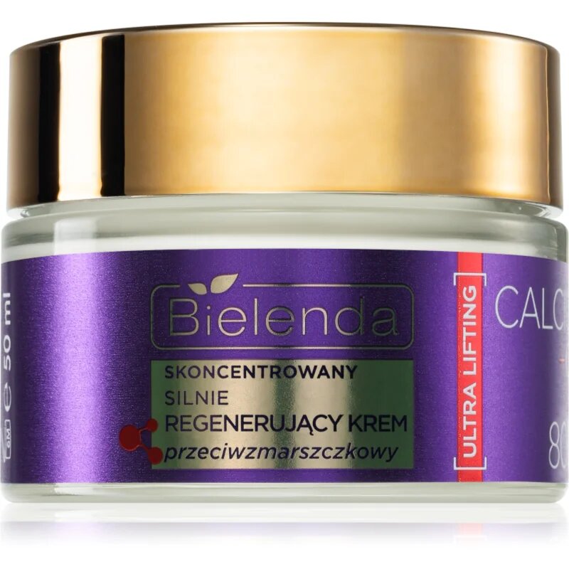 Bielenda Calcium + Q10 Concentrated strongly regenerating anti-wrinkle cream for day 80+ denní zpevňující a protivráskový krém 50 ml