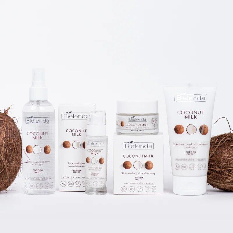 Bielenda Coconut Milk hydratační krém na obličej s kokosem 50 ml