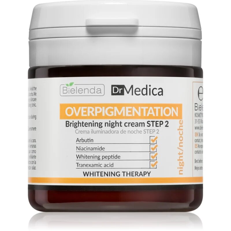 Bielenda Dr Medica Overpigmentation rozjasňující noční krém pro pleť s hyperpigmentací 50 ml