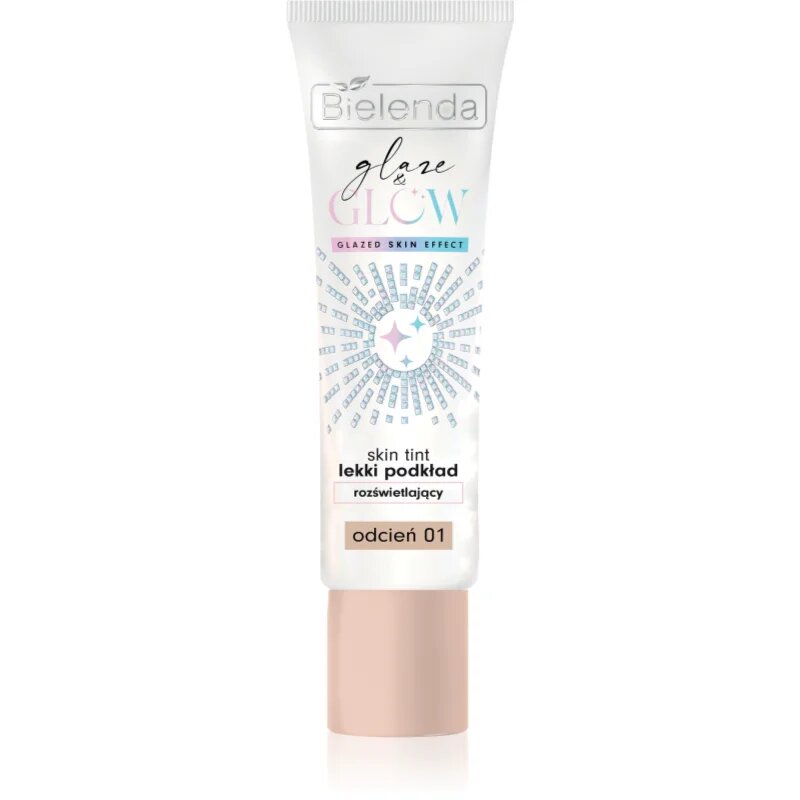 Bielenda GLAZE & GLOW lehký make-up s rozjasňujícím účinkem odstín 01 30 g