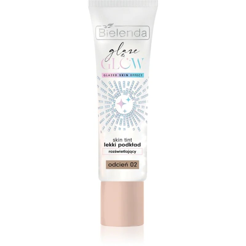 Bielenda GLAZE & GLOW lehký make-up s rozjasňujícím účinkem odstín 02 30 g