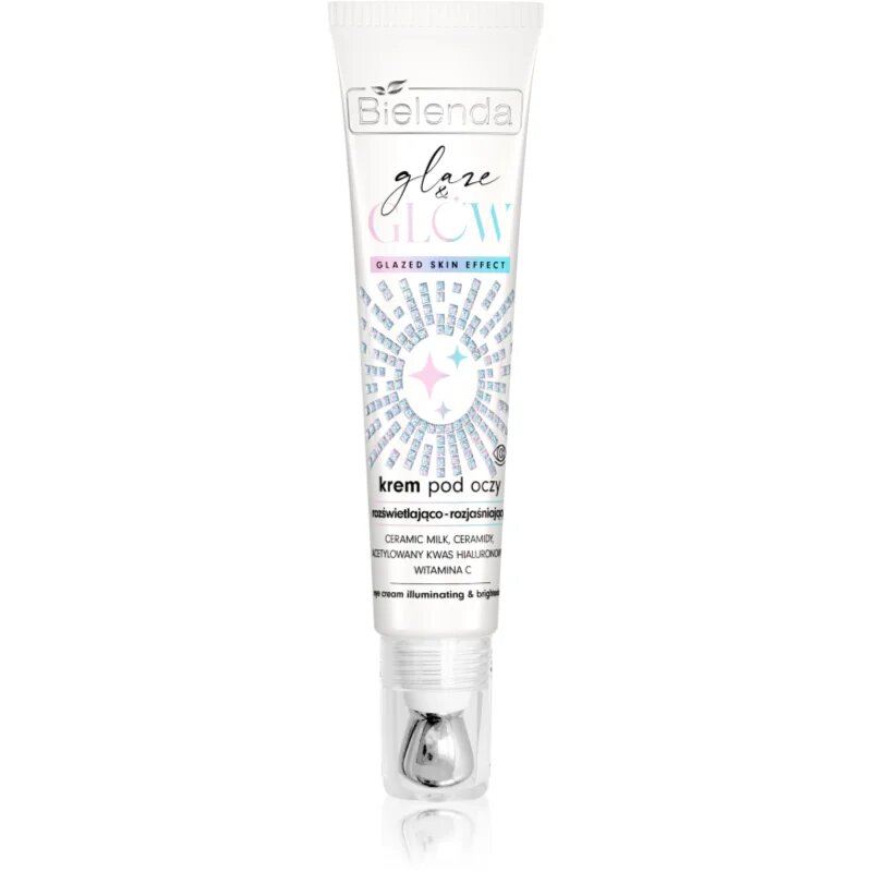 Bielenda GLAZE & GLOW rozjasňující oční krém s hydratačním účinkem 15 ml