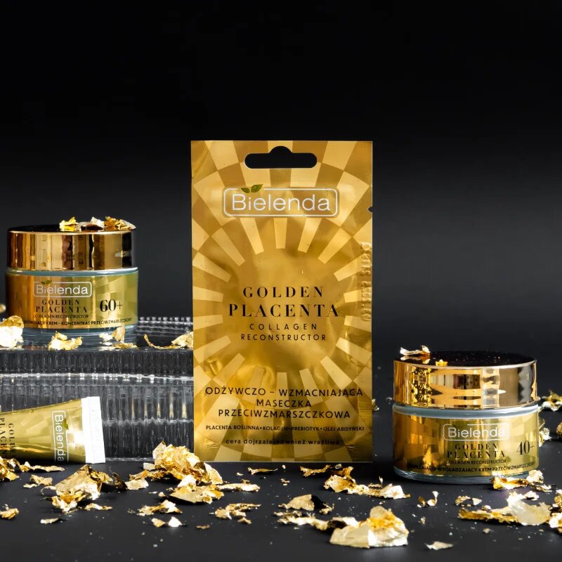 Bielenda Golden Placenta Collagen Reconstructor hydratační a vyhlazující pleťový krém 40+ 50 ml