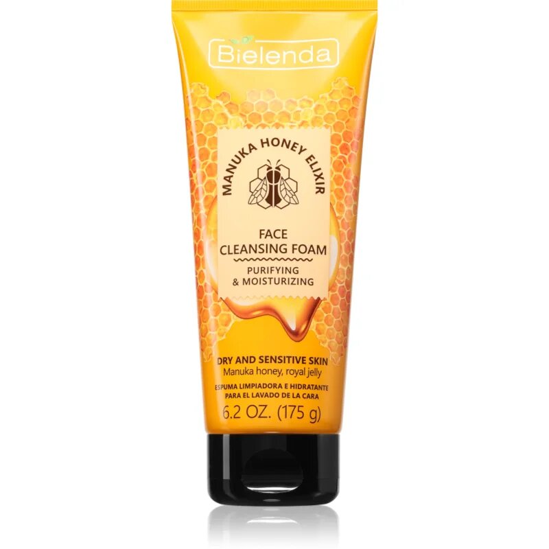Bielenda Manuka Honey hydratační čisticí pěna pro velmi suchou a citlivou pleť 175 g