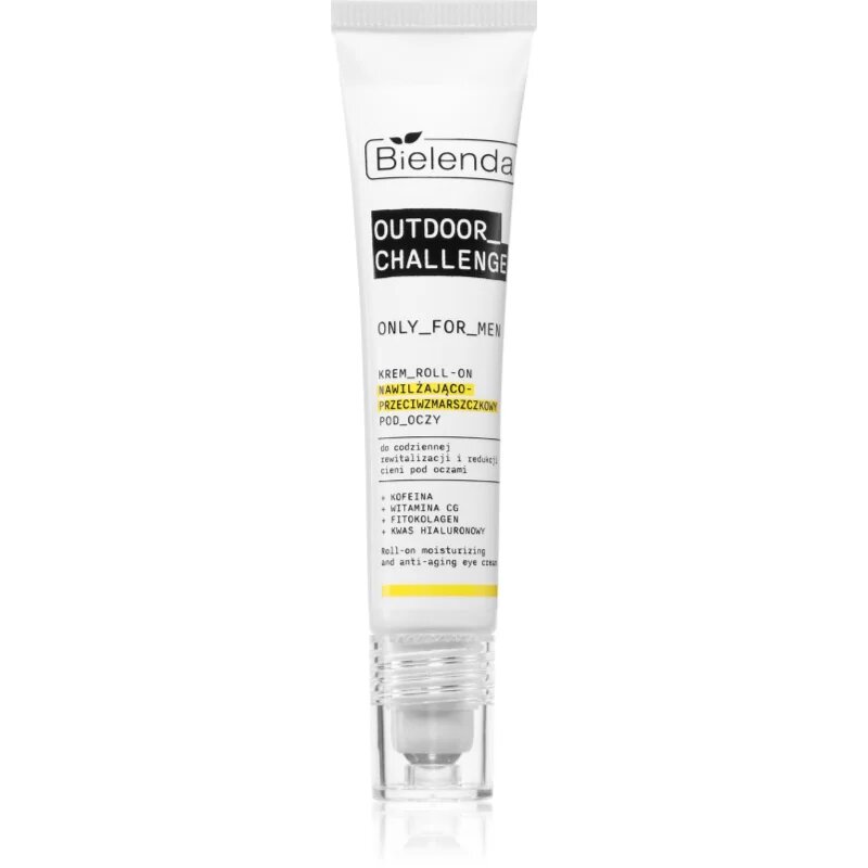 Bielenda Only For Men Outdoor Challenge hydratační noční krém proti vráskám roll-on pro muže 15 ml