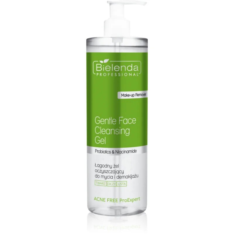 Bielenda Professional Acne Free ProExpert jemný čisticí gel na obličej a oční okolí 500 ml