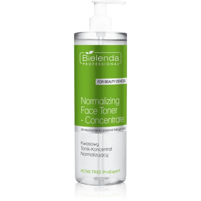 Bielenda Professional Acne Free ProExpert zklidňující tonikum pro pleť s nedokonalostmi 500 ml