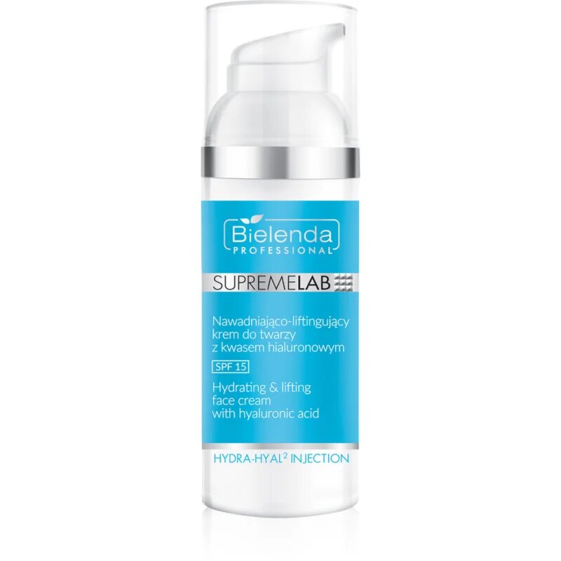 Bielenda Professional Supremelab Hydra-Hyal2 Injection 15% liftingový krém s kyselinou hyaluronovou SPF 15 50 ml