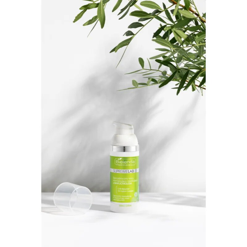 Bielenda Professional Supremelab Sebio Derm normalizující denní krém 05% Bakuchiol & 6% Hydro Complex 50 ml