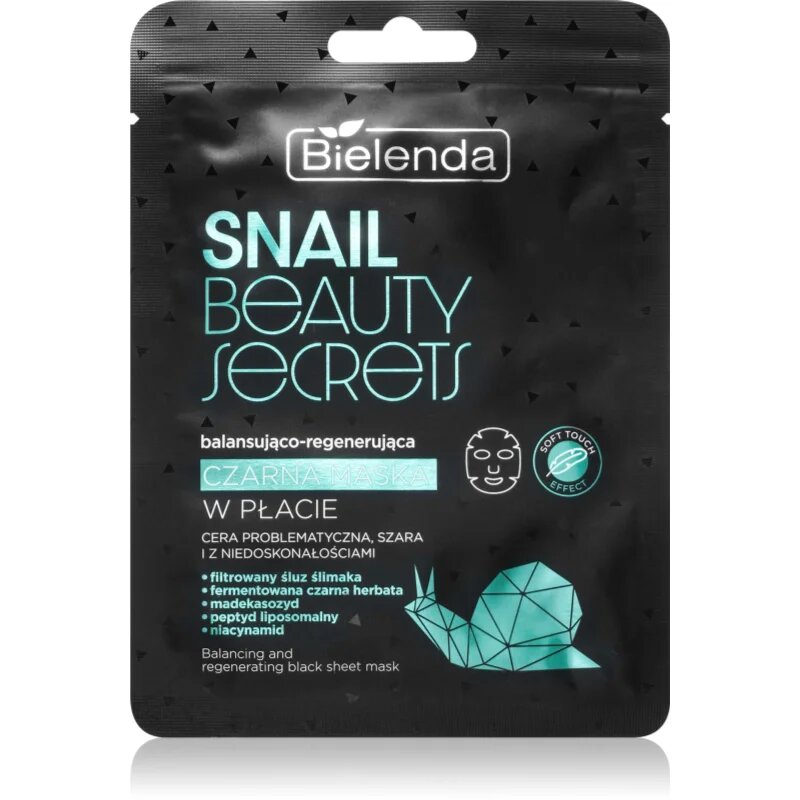 Bielenda Snail Beauty Secrets regenerační maska pro problematickou pleť akné 1 ks