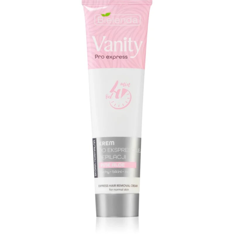Bielenda Vanity Pro Express depilační krém na ruce podpaží a třísla pro citlivou pokožku Pink Aloe 75 ml