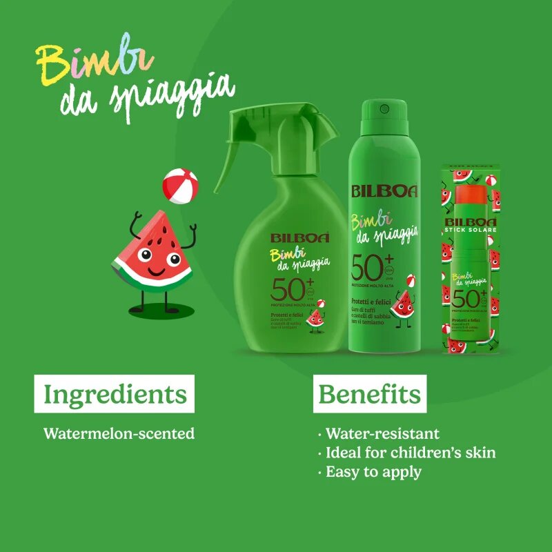Bilboa Bimbi Trigger opalovací sprej pro děti SPF 50+ 250 ml
