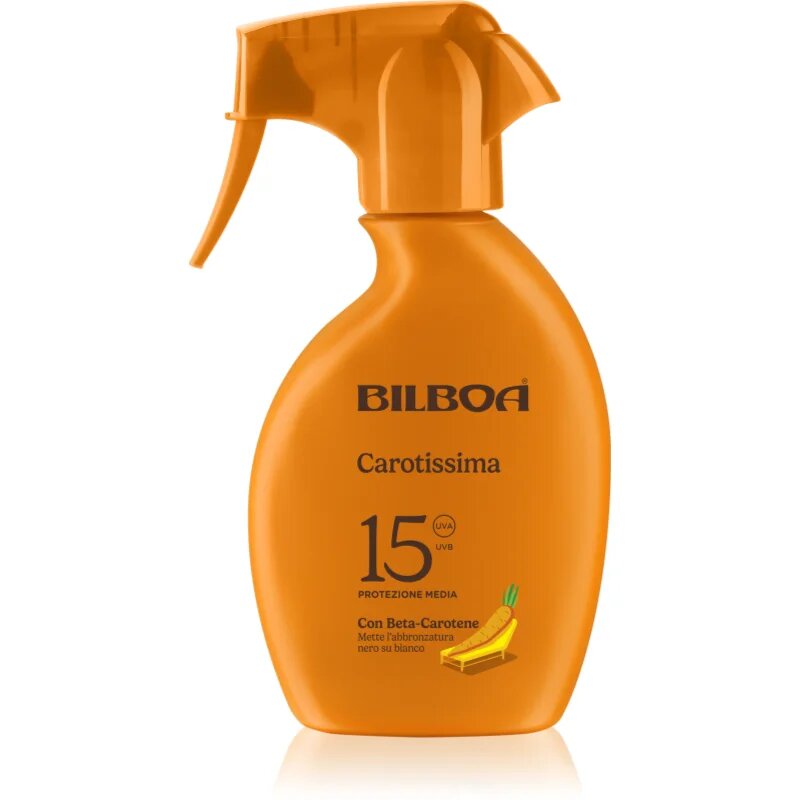 Bilboa Carotissima Trigger opalovací sprej s betakarotenem SPF 15 250 ml