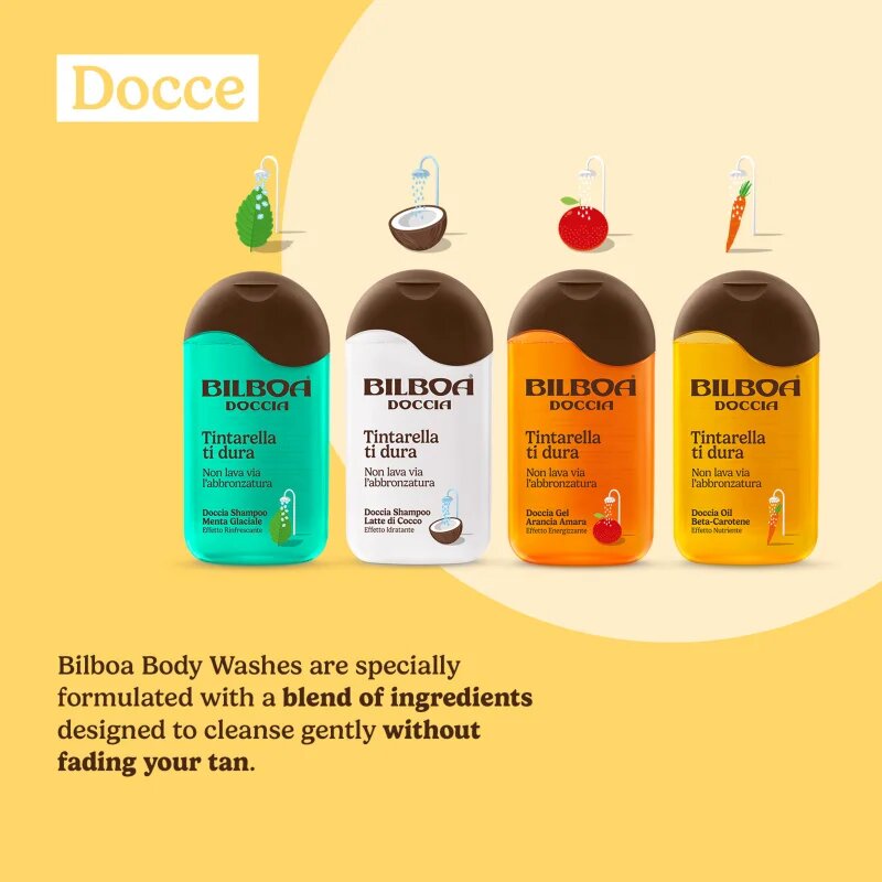Bilboa Cocco Docciabronze hydratační sprchový gel prodlužující opálení 220 ml
