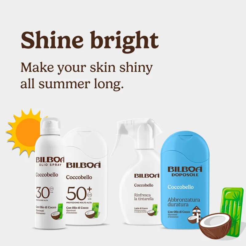 Bilboa Coccobello opalovací sprej s kokosovým olejem SPF 30 150 ml
