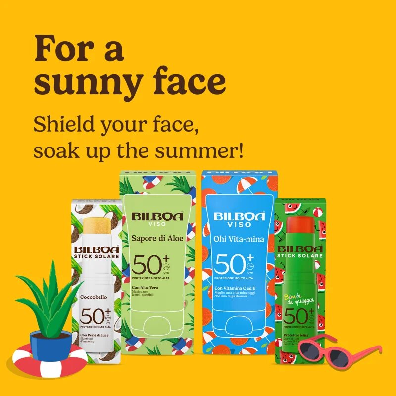 Bilboa Sapore di Aloe Viso opalovací krém s aloe vera SPF 50+ 40 ml