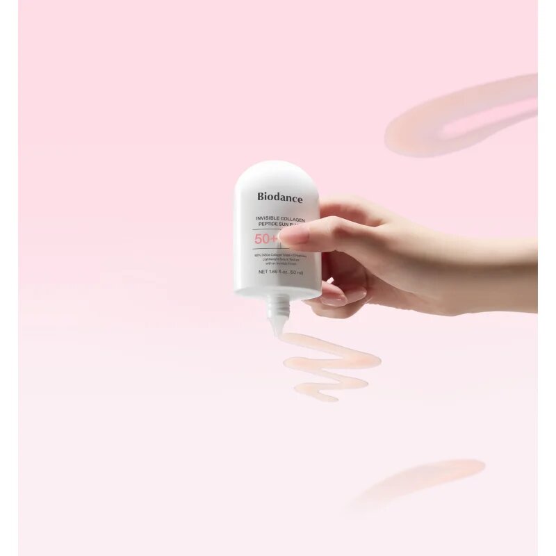Biodance Invisible Collagen Peptide Sun Fluid opalovací emulze s kolagenem SPF 50+ 50 ml